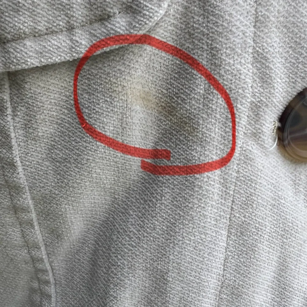 Tommy Jeans Vintage Velvet Trench  Coat Khaki Cream  Med Cute Great Condition - Picture 12 of 14